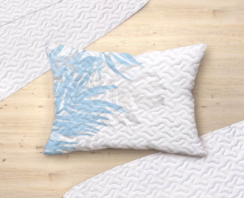 Watercolor Leaves Tropical Ultra Soft Quilt Set