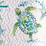 Turtle Coastal Tropical Reef Ultra Soft Quilt Set