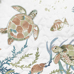 Topsail Turtle Reef Coastal 2-Piece Ultra-Soft Microfiber Quilt Set