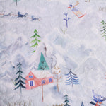 Holiday Snow Village Christmas Tree Ultra-Soft Microfiber Quilt Set