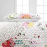 Lillie Floral Multi-Color Luxe Microfiber Quilt Set