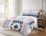 Adeline Patchwork Boho Farmhouse Lightweight Bedding Quilt Set
