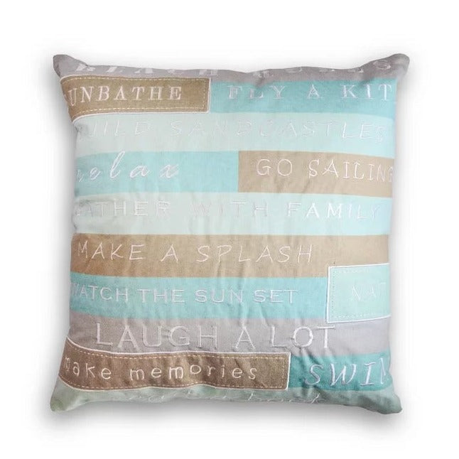 Beach Rules Pillow - Elise and James Home